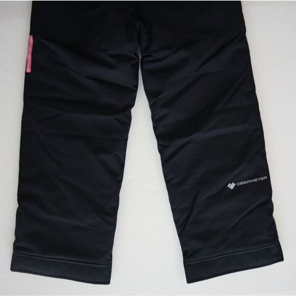 Obermeyer 55034-16009 Toddler Girls Sz 7 Black Snoverall Snow Pants - Picture 6 of 8